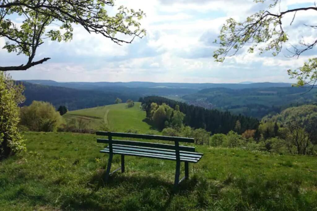 Ruhiges Ferienhaus Mit Sauna: Hellaberg III Langenbach  외부 사진