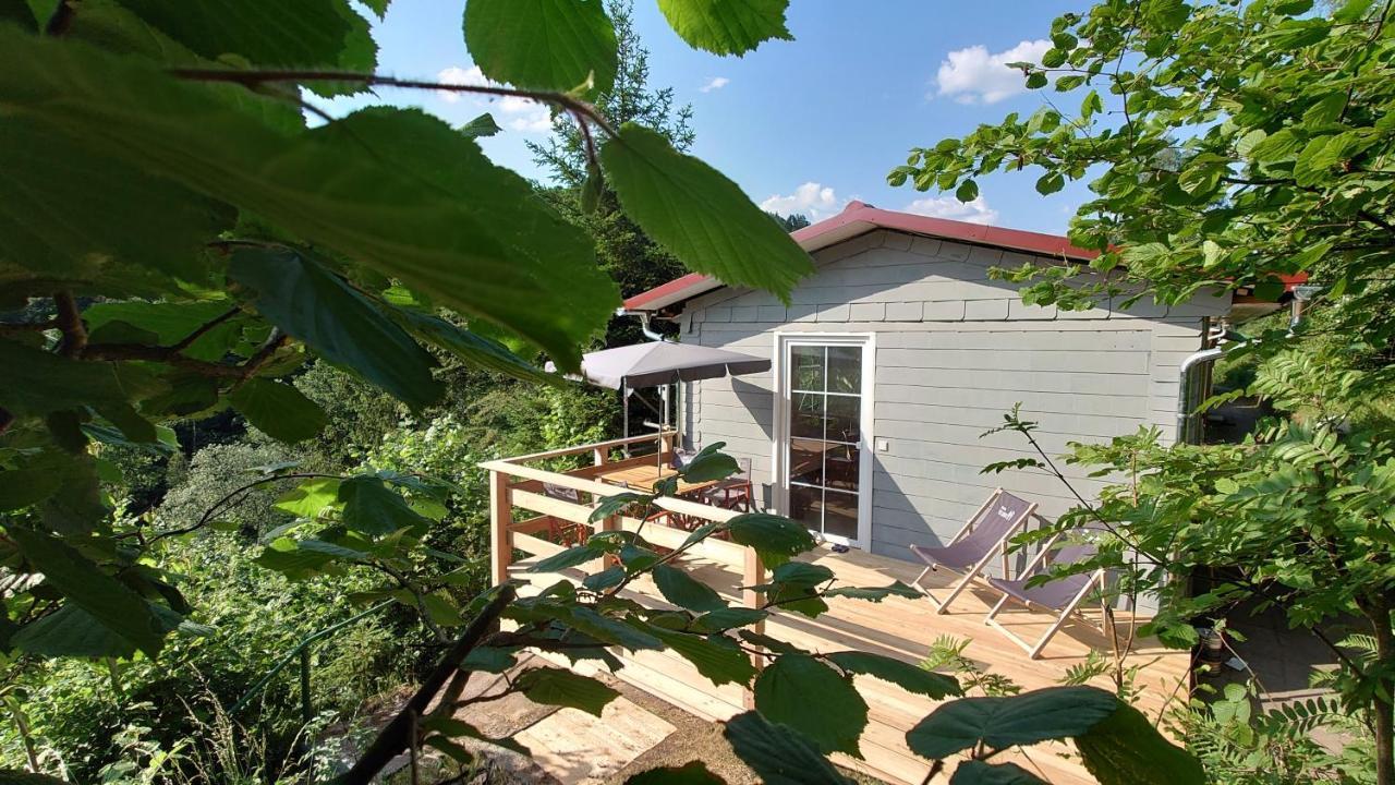 Ruhiges Ferienhaus Mit Sauna: Hellaberg III Langenbach  외부 사진