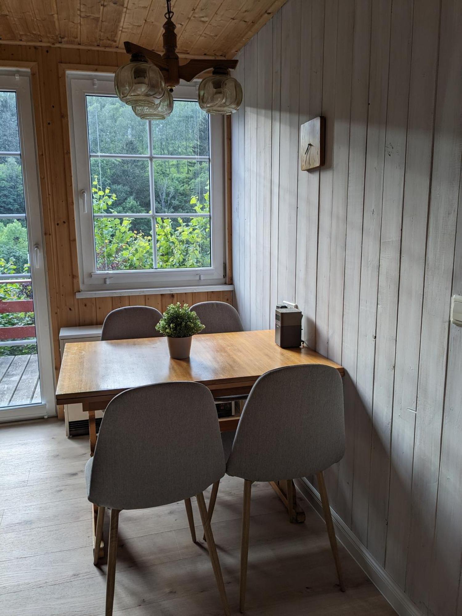 Ruhiges Ferienhaus Mit Sauna: Hellaberg III Langenbach  외부 사진